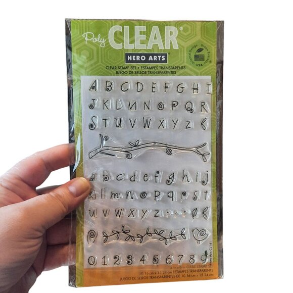 Hero Arts CL141 Clear Stamps, Fanciful Swirl Alphabet - Picture 5 of 7